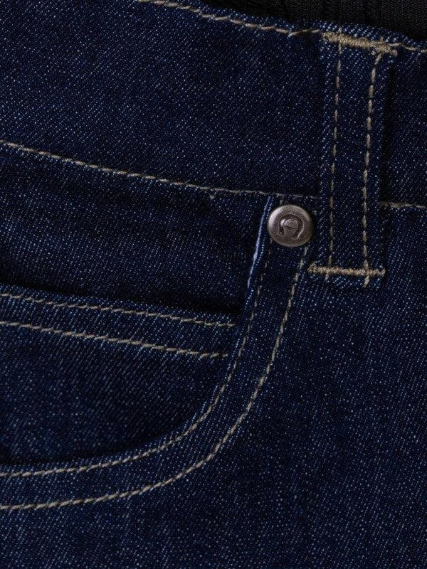 Bermudas denim stretch woven badge