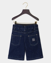 BERMUDAS DENIM STRETCH WOVEN BADGE