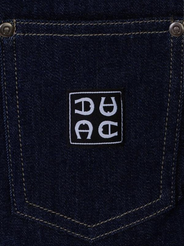 Bermudas denim stretch woven badge