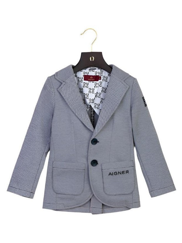 Jacket punto di roma embroidery/woven badge