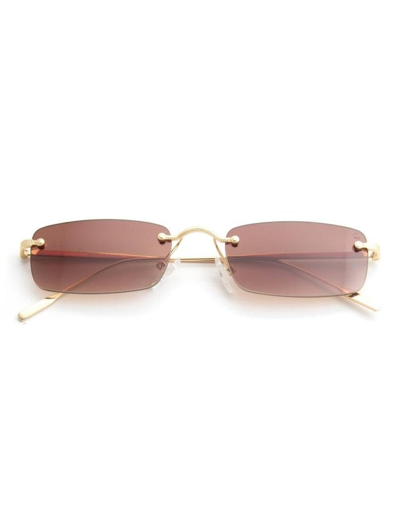 Gold brown sunglasses