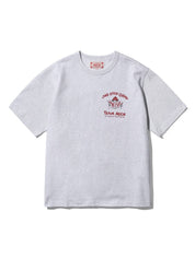 Team work half sleeve-light grey