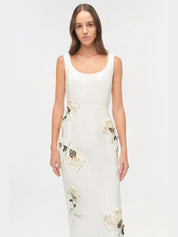 Lilibeth Floral Jacquard Midi Dress