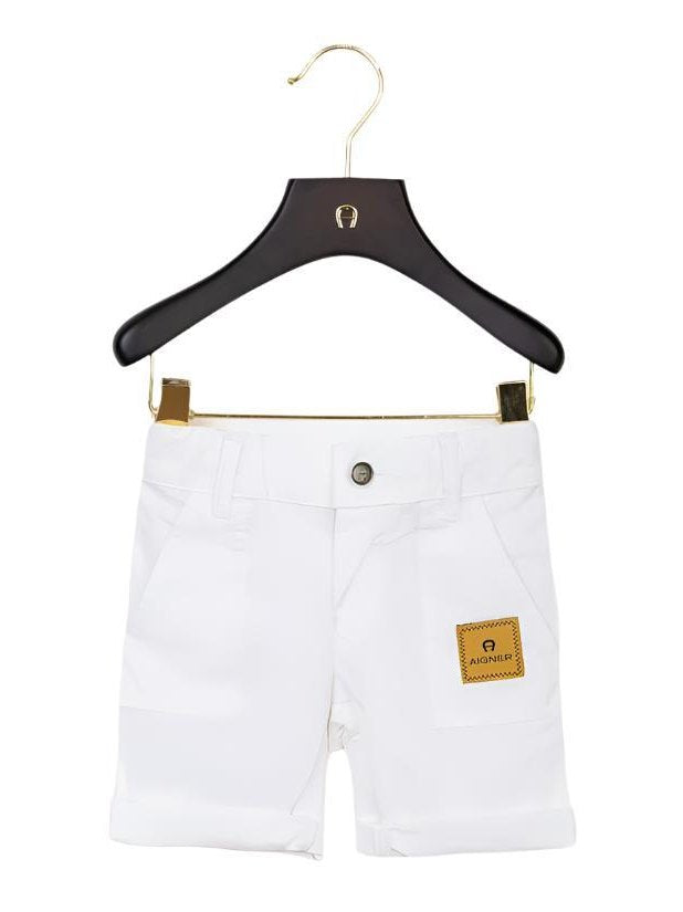 Bermudas poplin woven badge ce