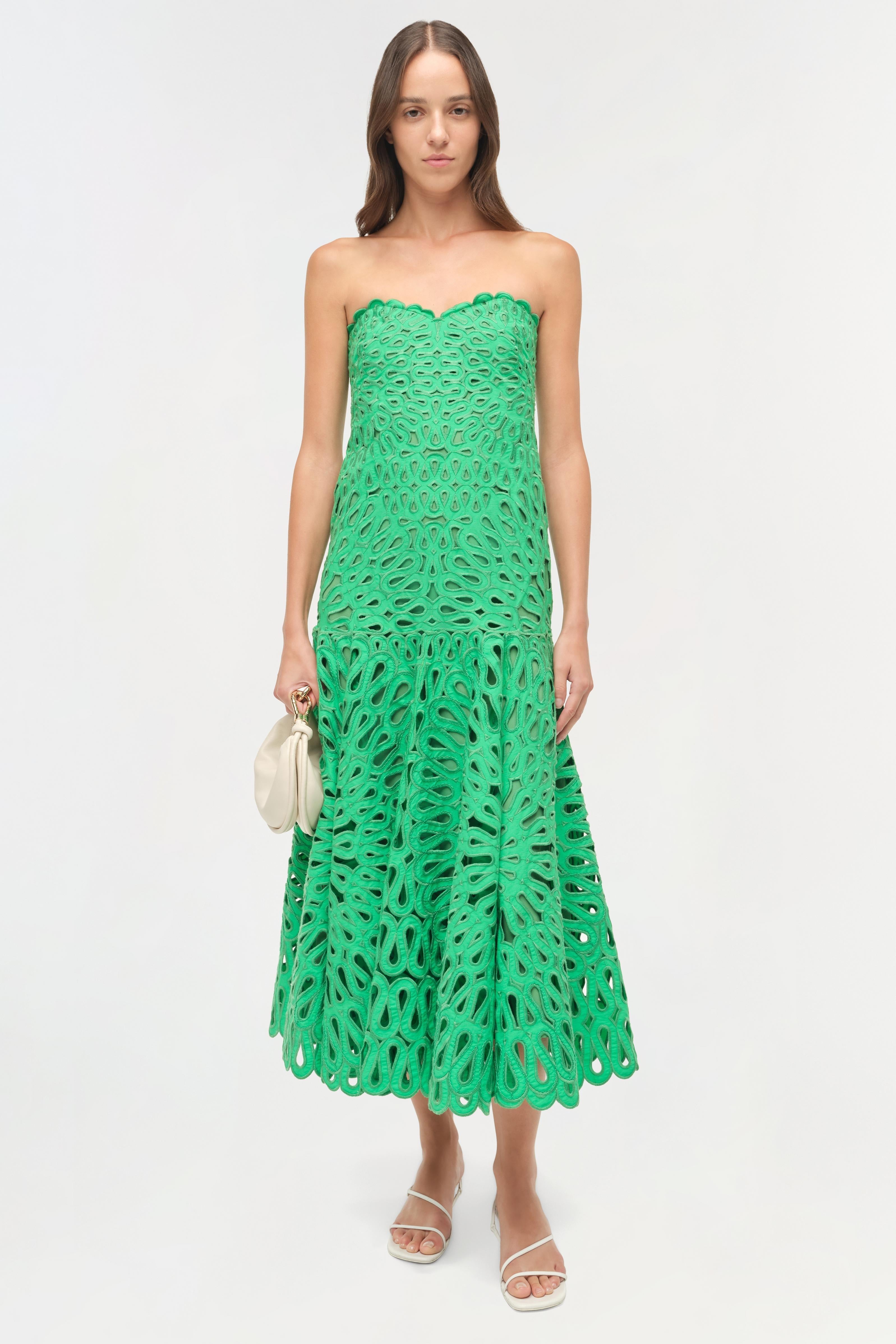Florence Embroidered Midi Dress