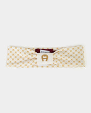 HEADBAND PIMA COTTON WITH STRETCH EMBROIDERY