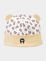 Cap pima cotton with stretch embrodiery
