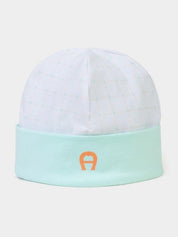 Cap pima cotton with stretch print