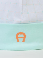 Cap pima cotton with stretch print