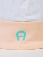 Cap pima cotton with stretch print