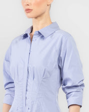 JAZZ PINTUCK MIDI DRESS