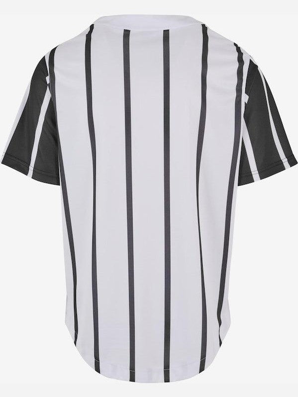 Serif striped block baseball shirt