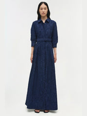 Courtney l/s belted gown