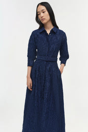 Courtney l/s belted gown