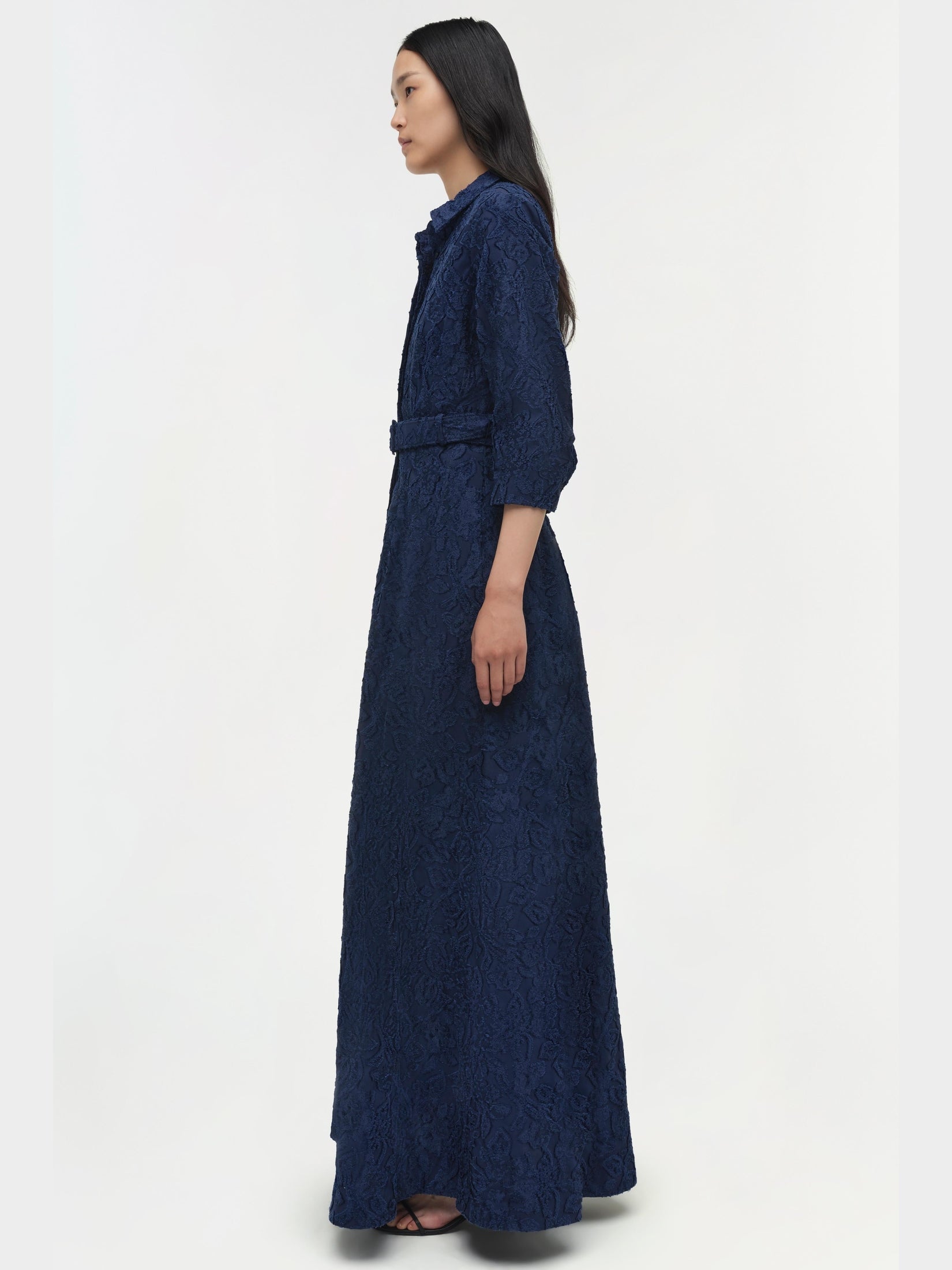 Courtney l/s belted gown