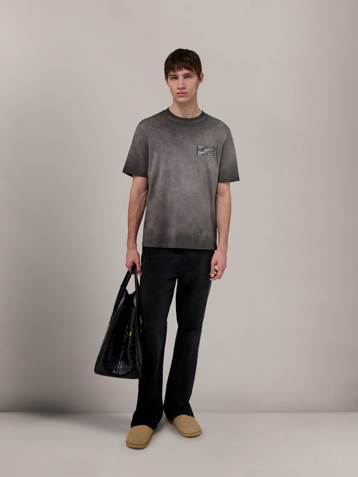 Amiri quality goods label tee