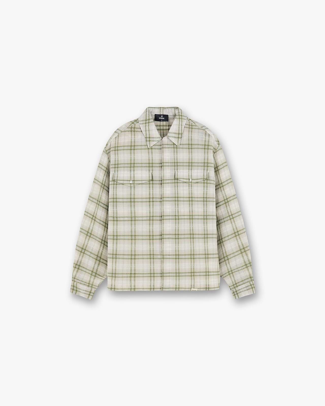 Sheer Long Sleeve Flannel Shirt