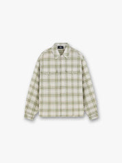 Sheer long sleeve flannel shirt