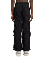 Curved logo draws cargo pants