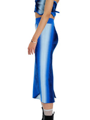 SOPHIE CHERRY PRINT MIDI SKIRT