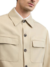 Light brown jersey sport shirt
