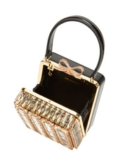 Gold Crystal Micro Bag