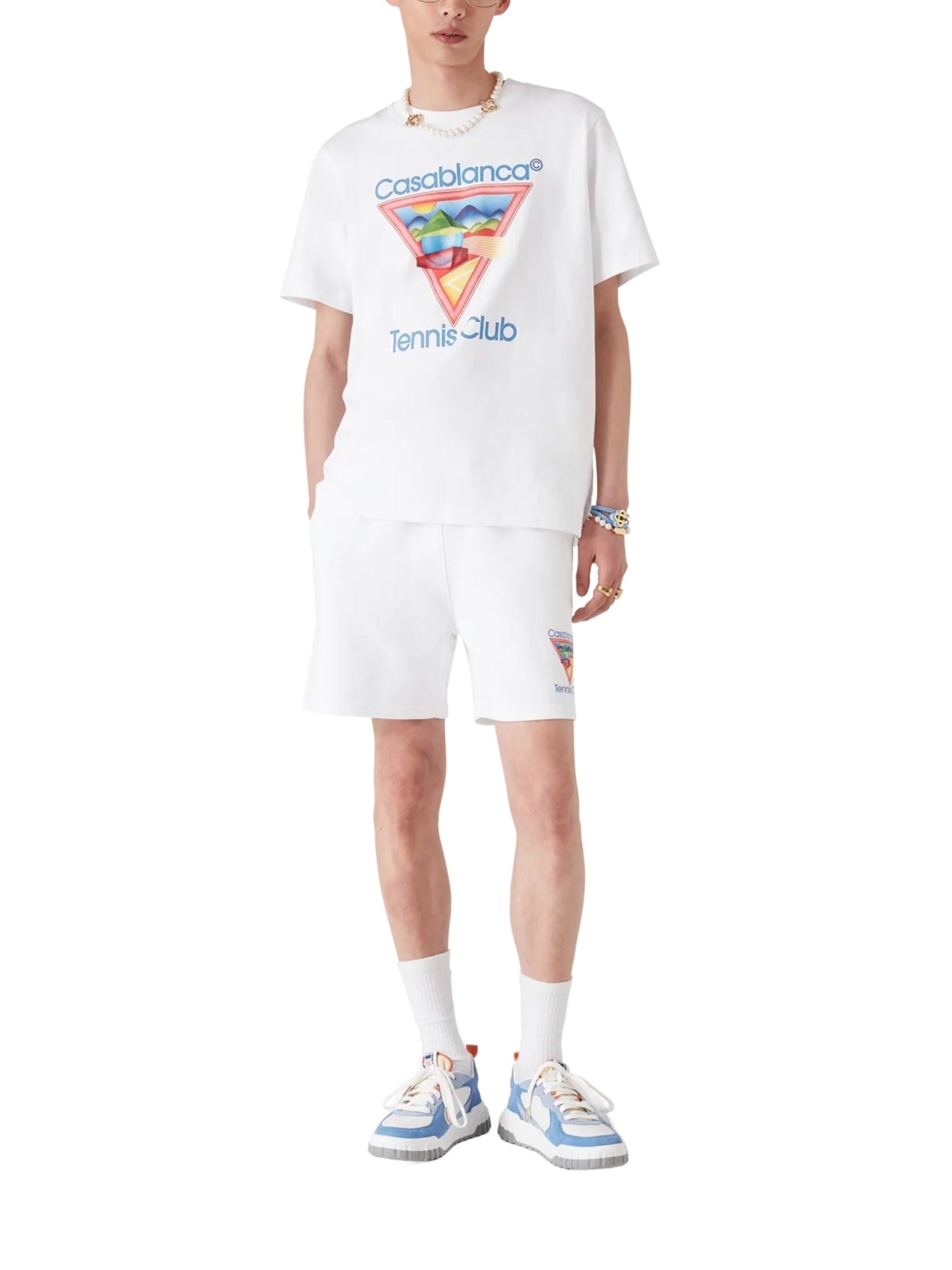 Tennis club icon printed t-shirt