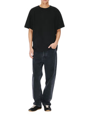 'boke flower 2.0' embroidered oversized t-shirt in cotton