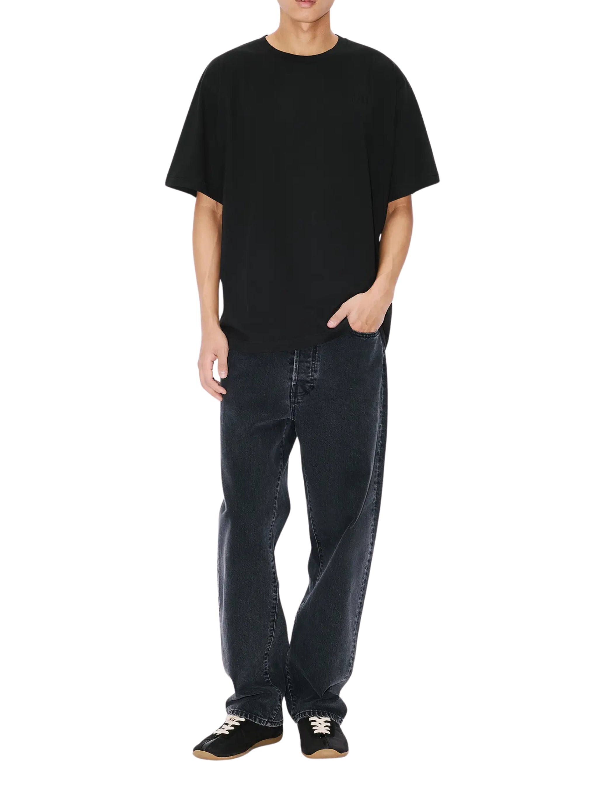 'boke flower 2.0' embroidered oversized t-shirt in cotton