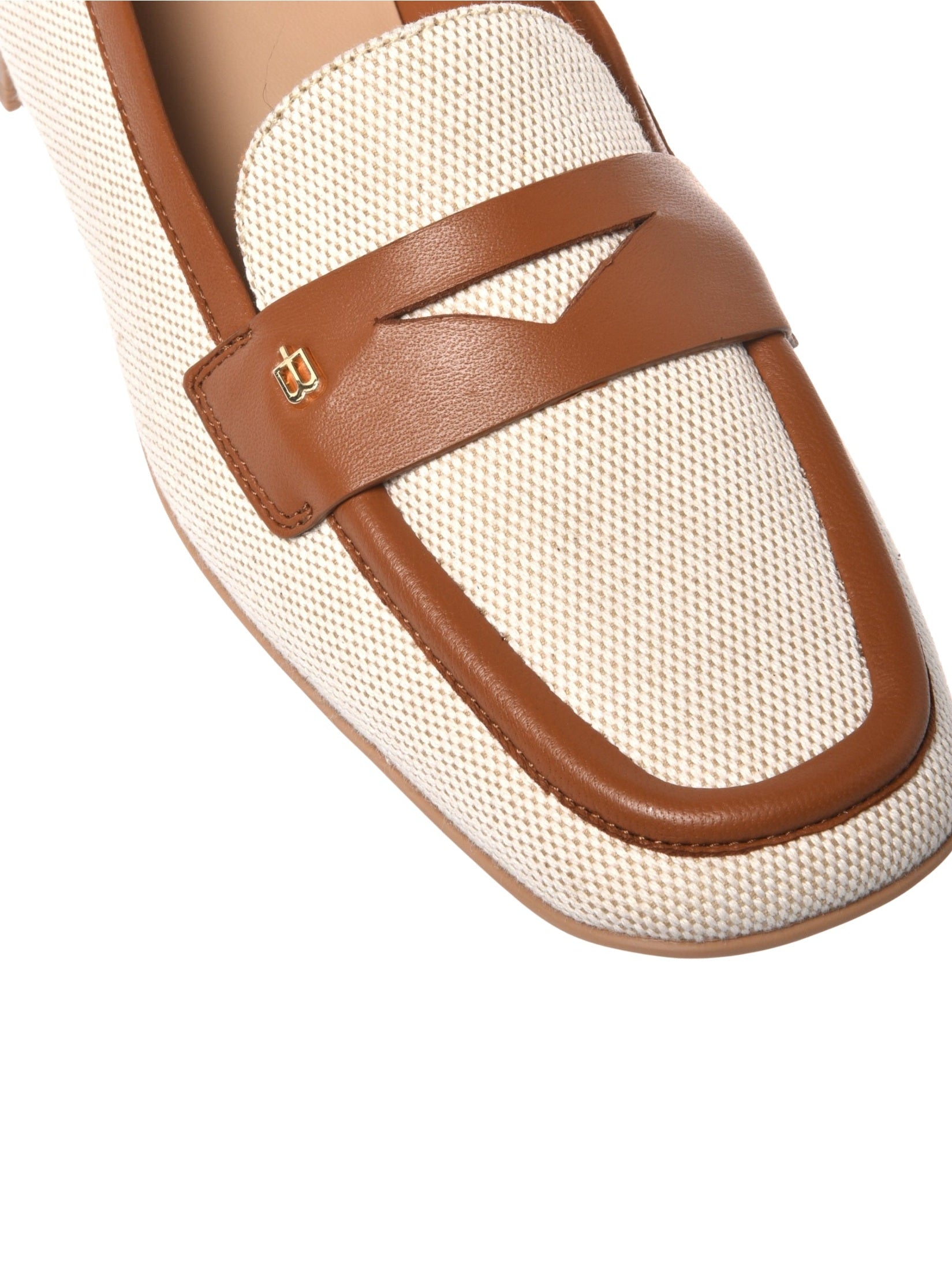 Loafer nappa & canvas tan & beige