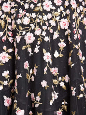 SYLVIA ROSE ROUND NECK ANKLE GOWN