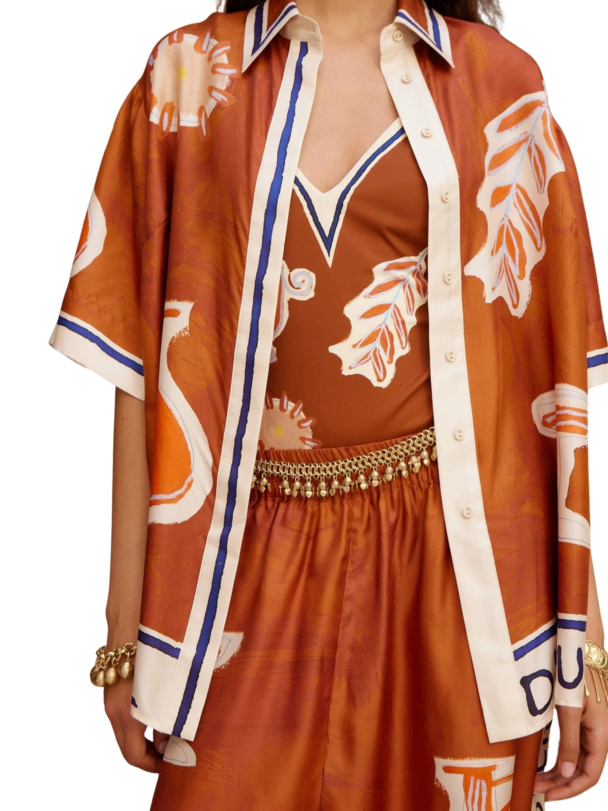 Soleil d'amour silk shirt