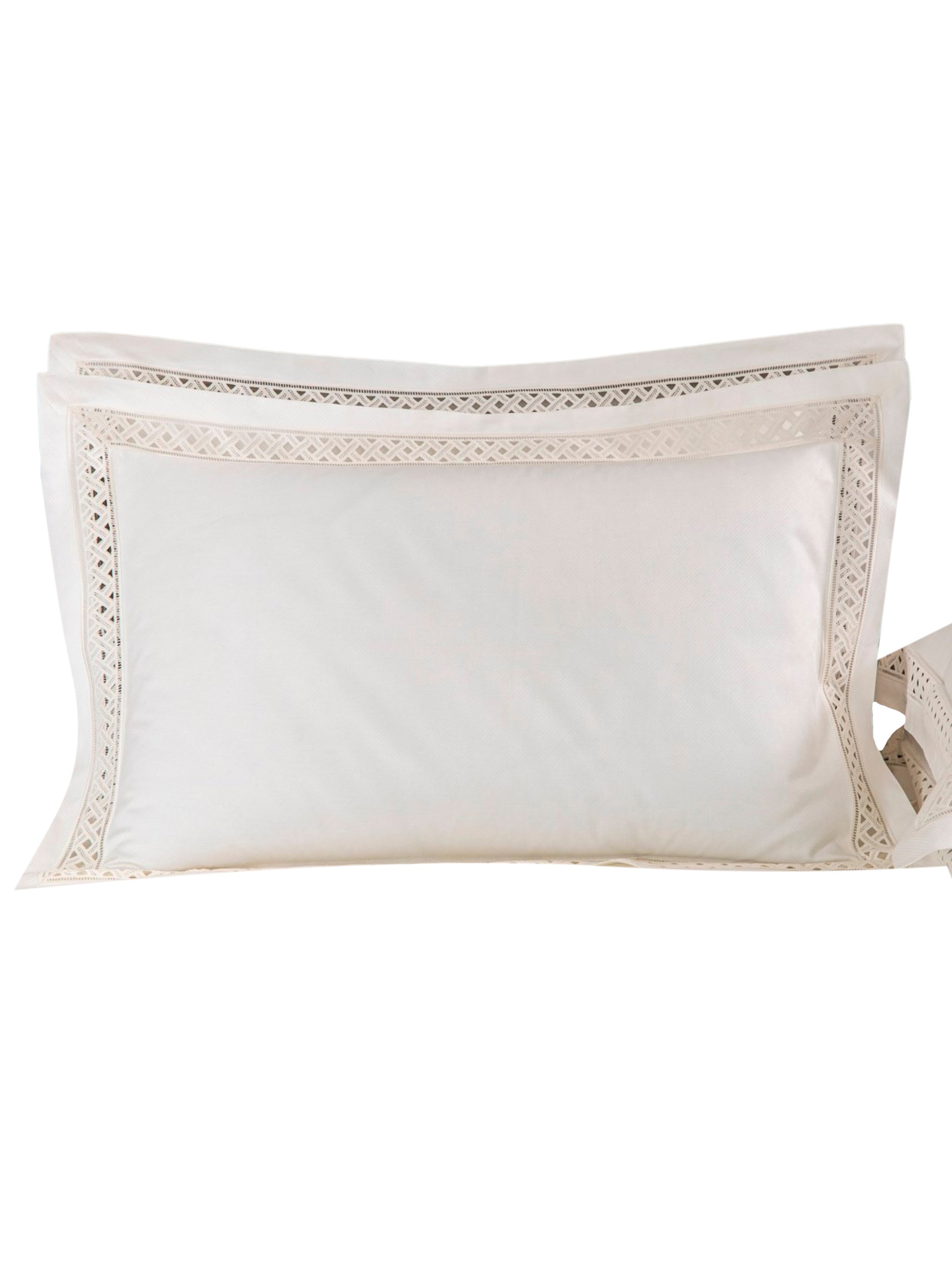 Lozenge lace duvet cover