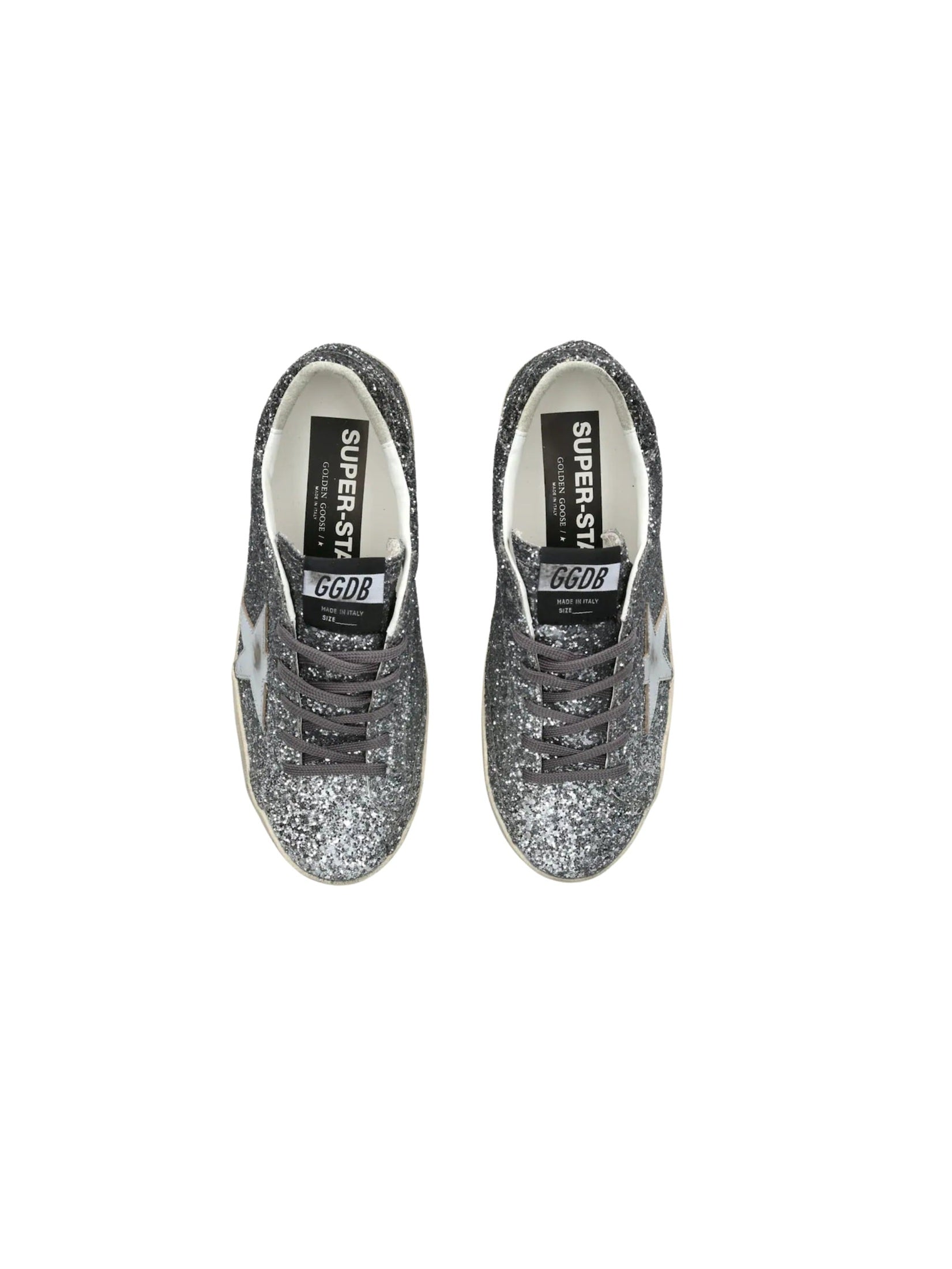 Super-star classic with list glitter upper toe tongue and heel laminated star