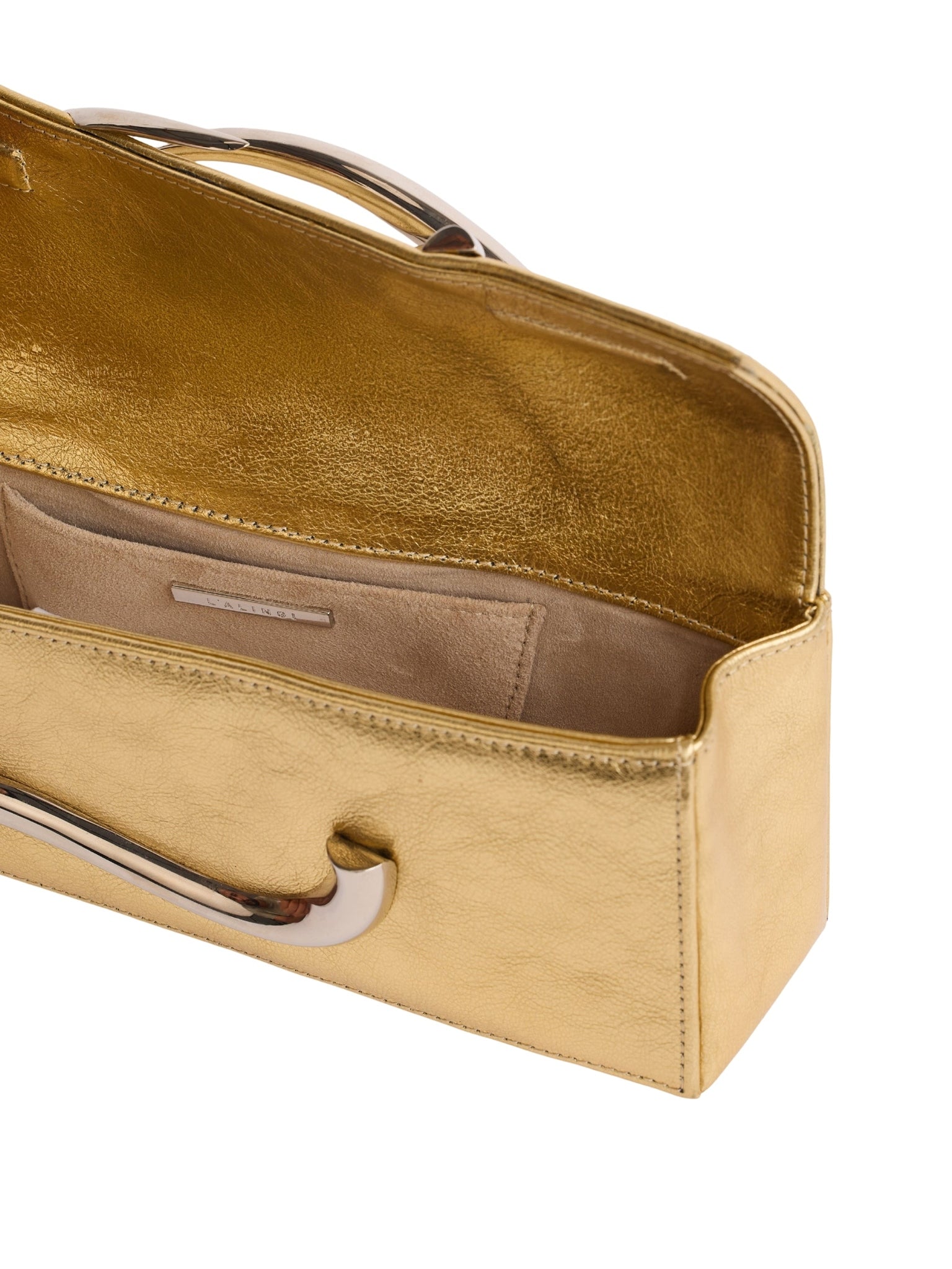 Gold Aura Baguette Clutch
