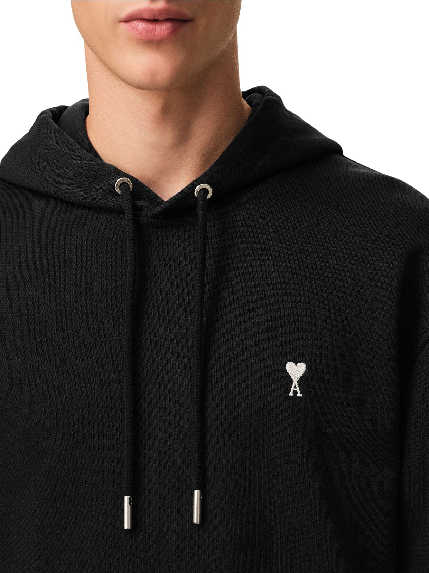 Hoodie with contrasted ami de coeur