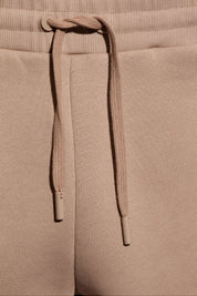 AMI ALEXANDRE MATTIUSSI BROWN SWEATPANTS WITH LOG