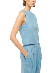 BOA LINEN TOP SLATE BLUE