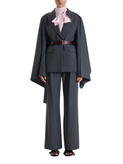 GREY CAPE DETAIL BLAZER