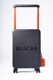 Black cabin bag - hand-painted