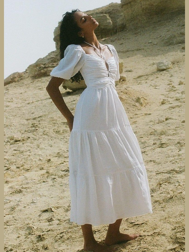 Palacio midi dress white