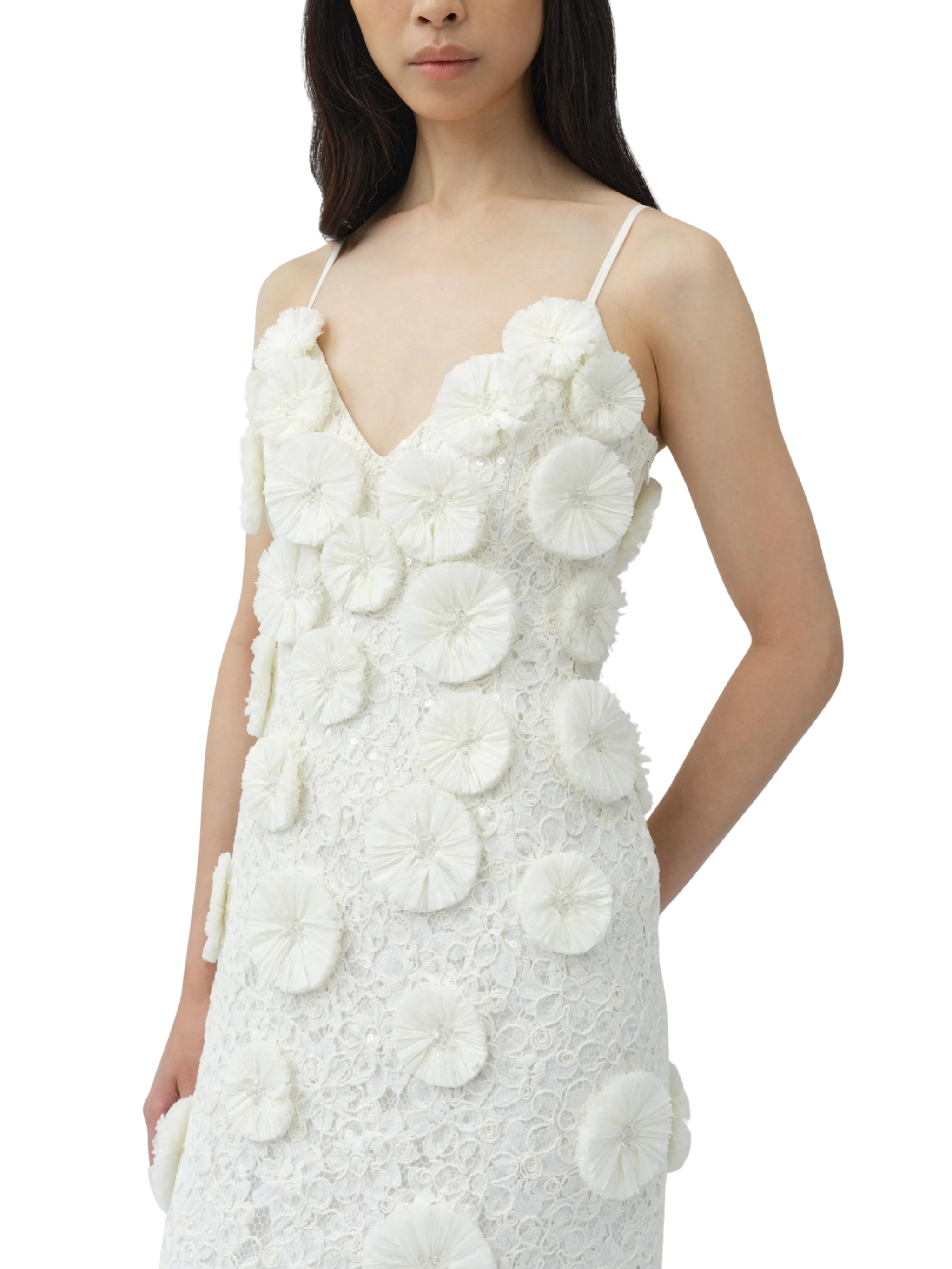 Maven floral raffia gown