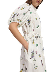 PLAY EMBROIDERED SHIRT DRESS