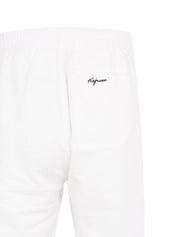 LINEN WHITE PANT (LOGO BACK POCKET)