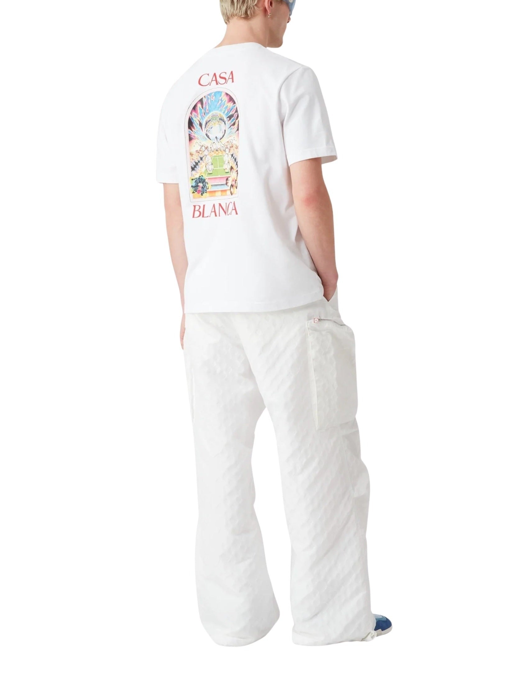 White Tennis Landscape Short Sleeve T‑Shirt