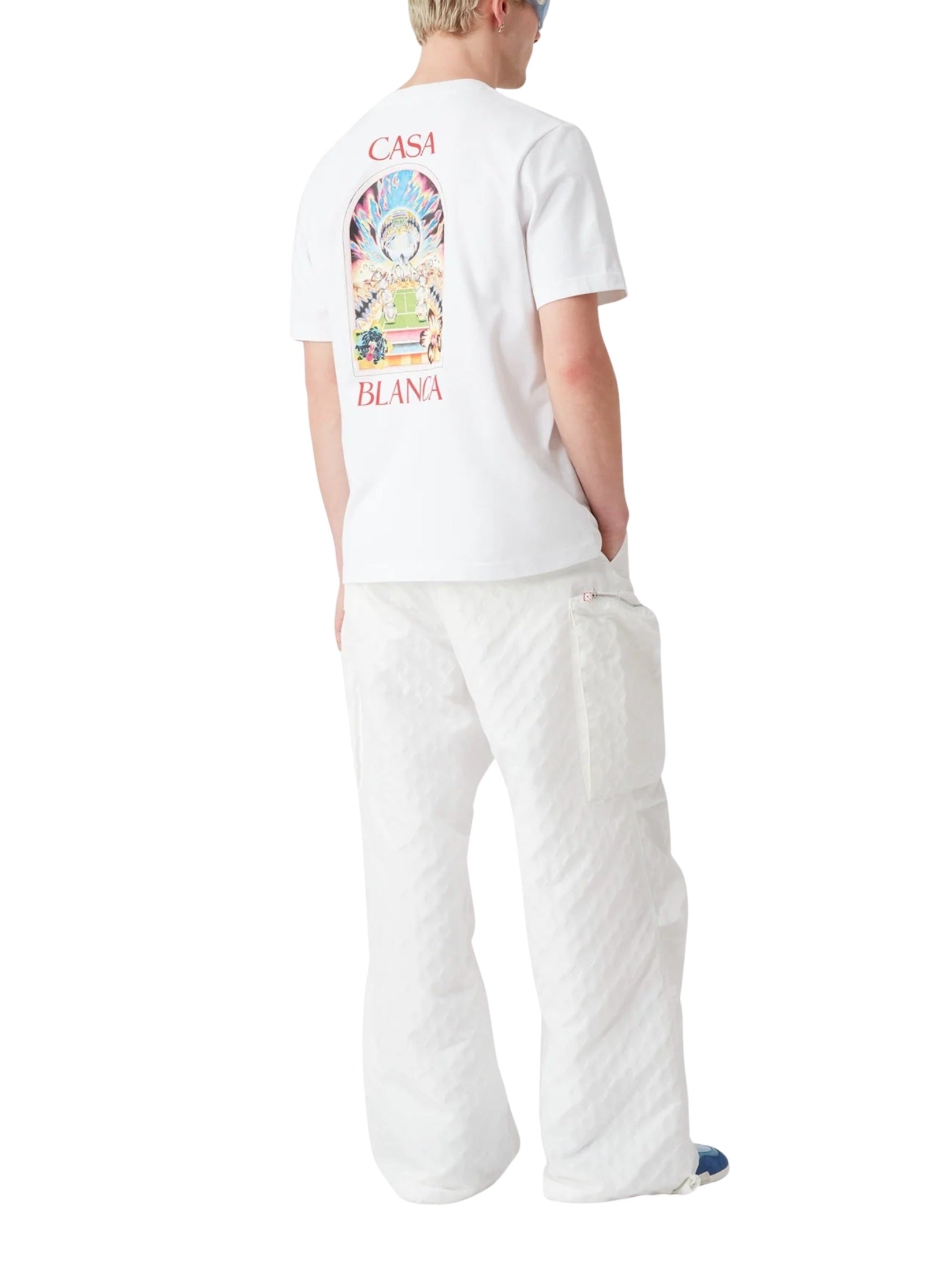 White Tennis Landscape Short Sleeve T‑Shirt