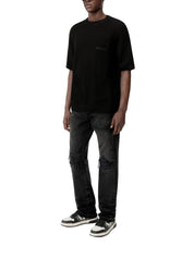 AMIRI CROCHET MESH TSHIRT