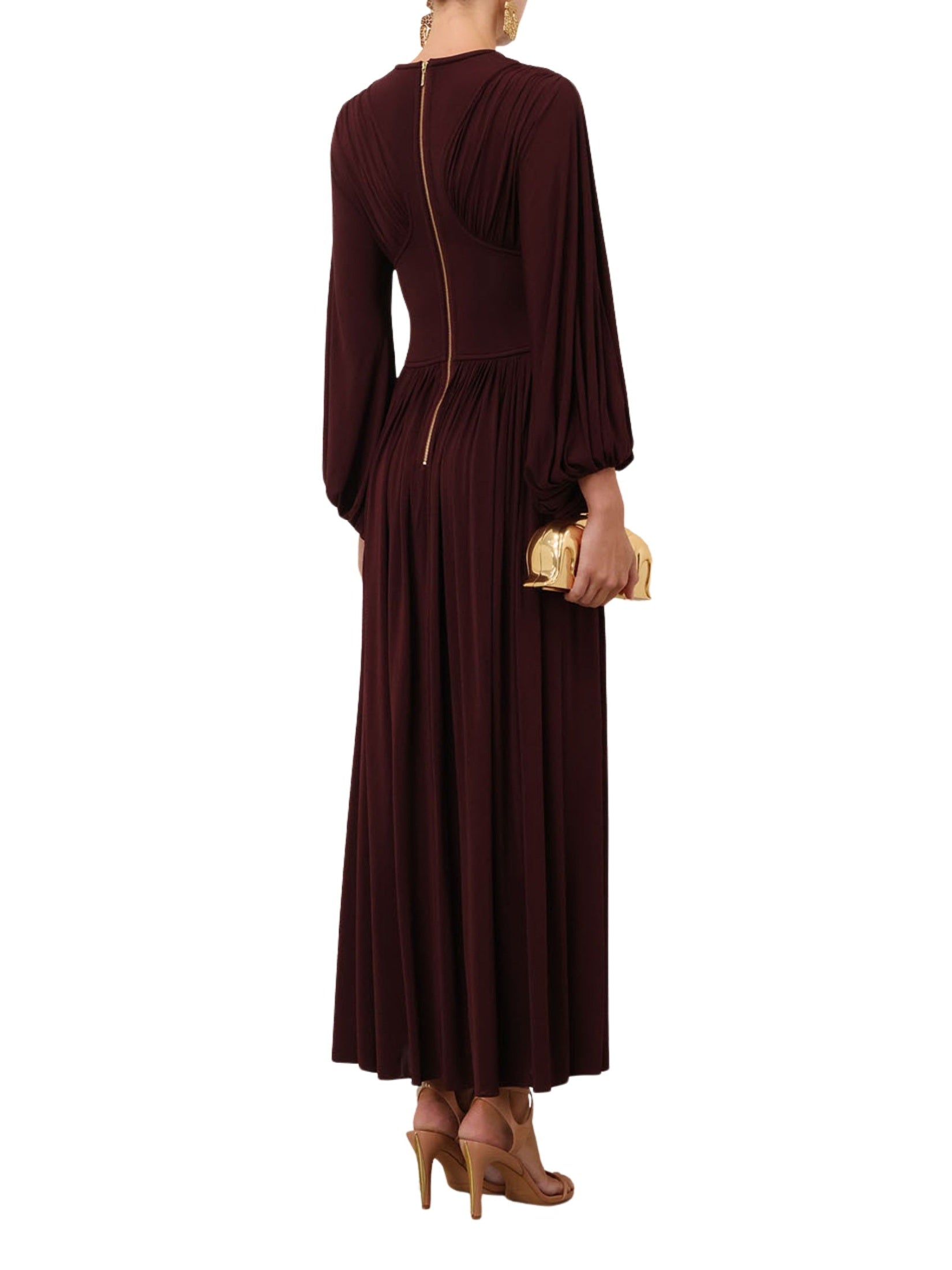 Luna billow maxi dress
