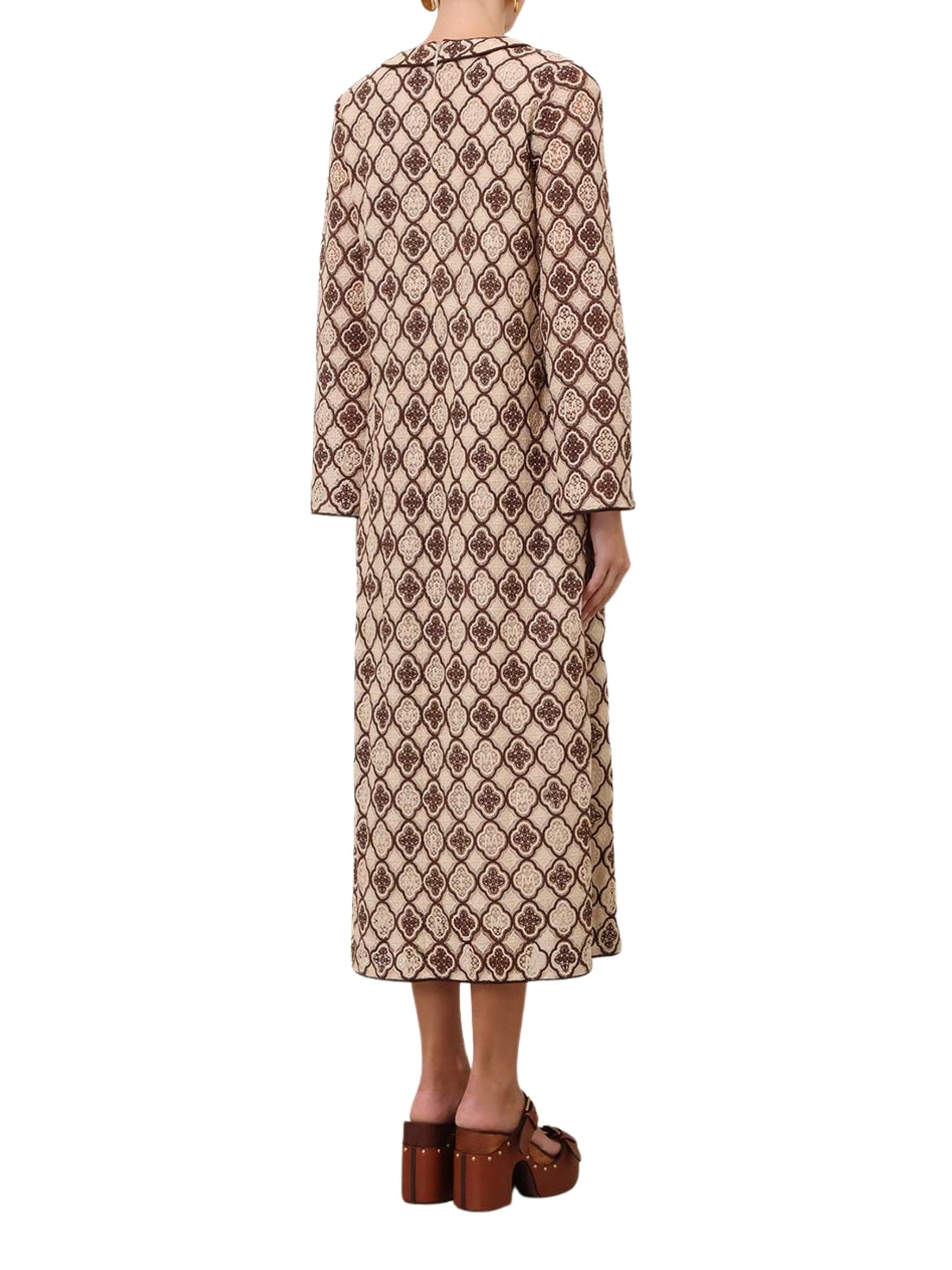 Luna guipure midi dress