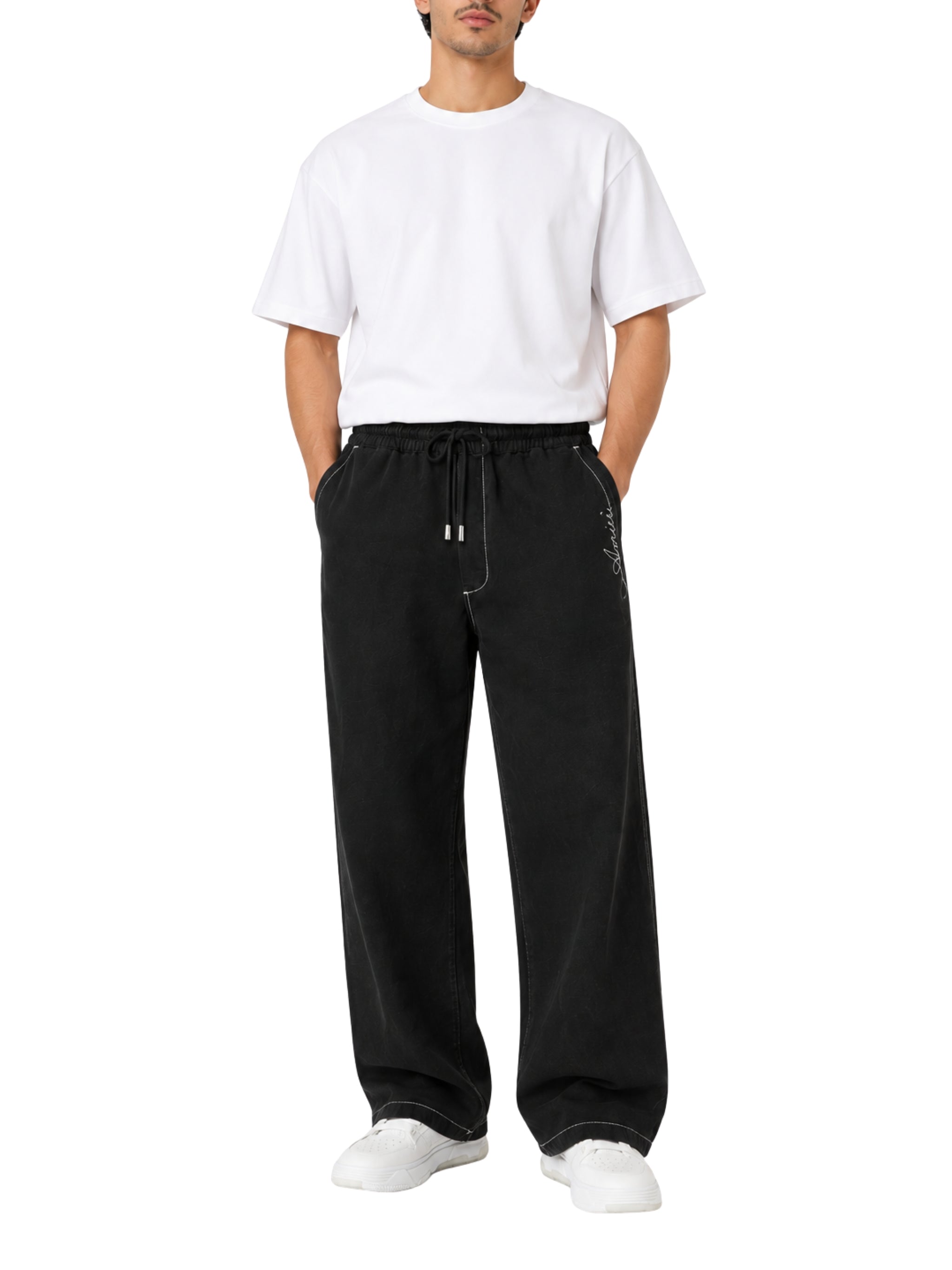 Script linen gd casual pant